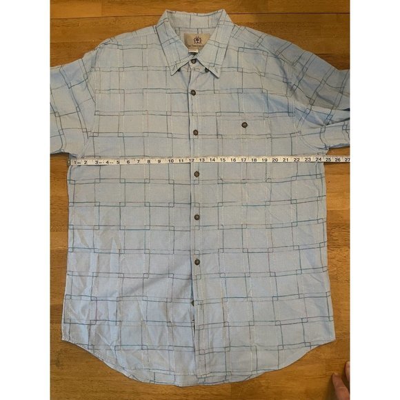 The Territory Ahead Shirt Mens X Large Blue‎ Multicolor Window Pane Long Sleeve - Picture 4 of 5